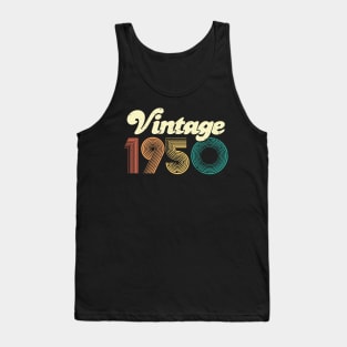 70th Birthday Gift 70 years Vintage 1950 Men Women Tank Top